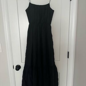 Abercrombie & Fitch Black Sleeveless Maxi Dress